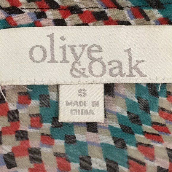 Olive & Oak multi-colored short sleeve top - Picture 4 of 6